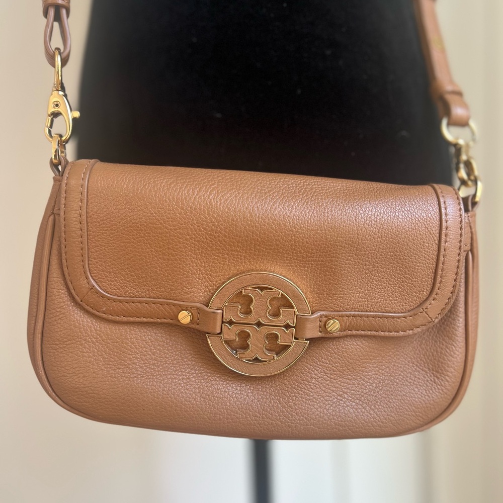 Tory Burch Brown Leather Crossbody Bag
